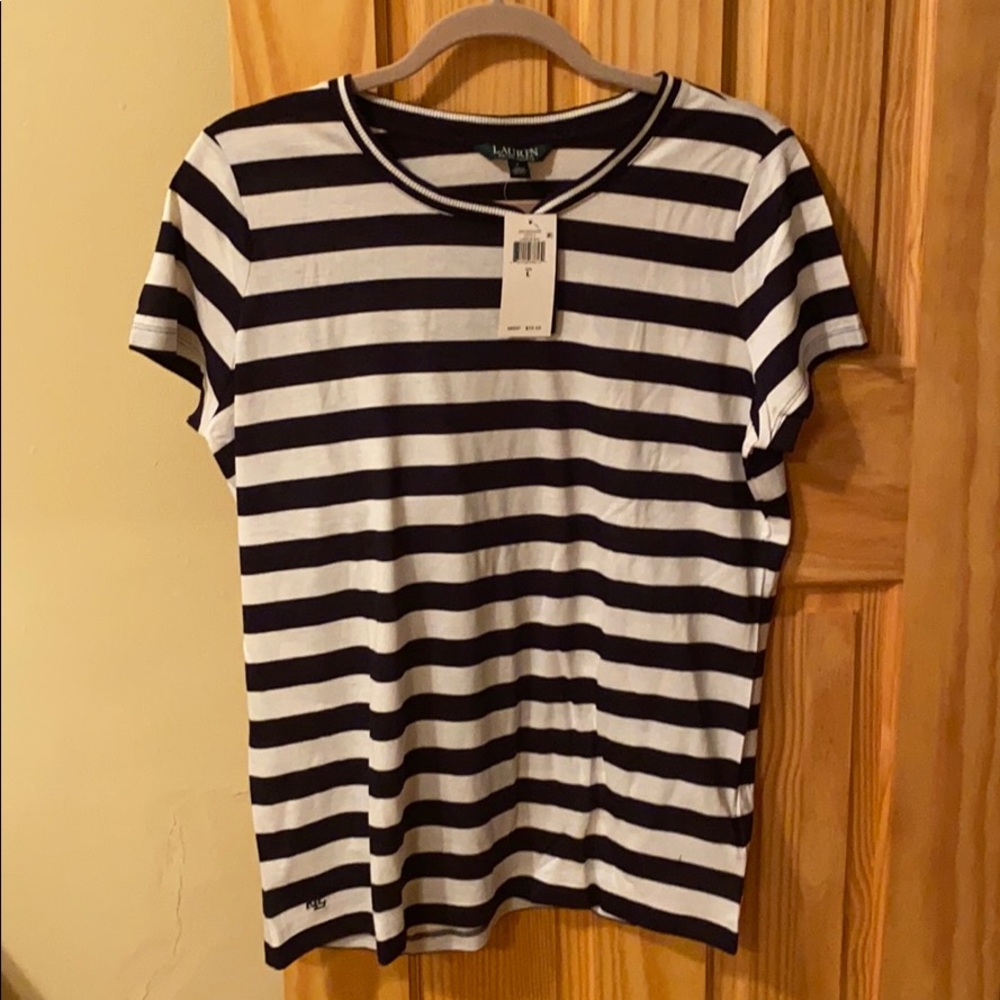 Ralph Lauren bid stripes bel and white